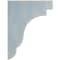 Ekena Millwork 1 3/4"W x 8 1/2"D x 11"H Bedford Wood Vintage Decor Bracket, Driftwood Blue BKTWD02X09X11BEBU - alternate 2